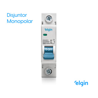 Disjuntor Monopolar Unipolar Curva de Disparo Tipo C Elgin 6A 10A 16A 20A 25A 32A 40A 50A 63A 70A em Oferta na Shopee