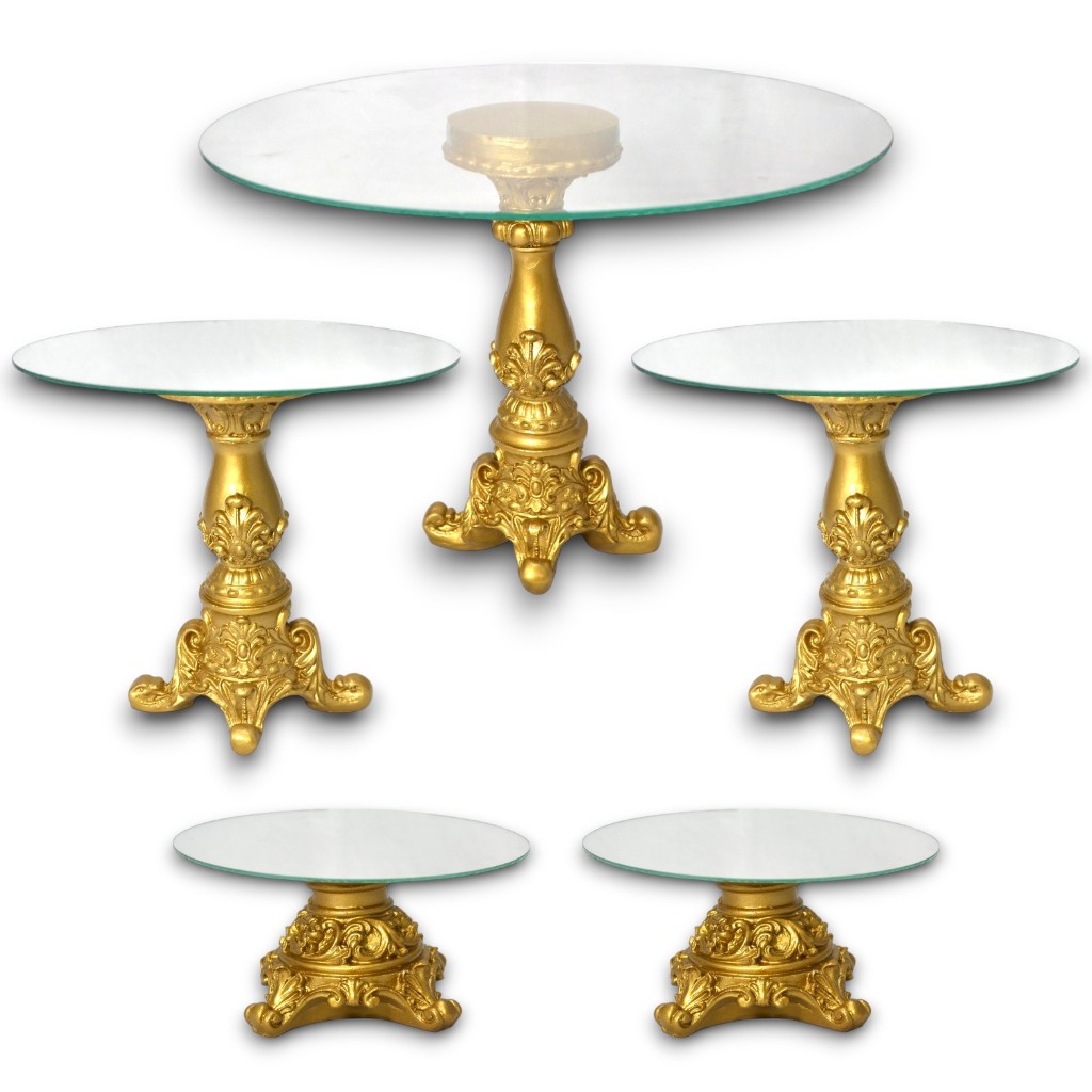 Kit Castiçais Porta Doces 10 Peças Pés Resina E Base Vidro Rico em Detalhes Festa Decoração em Oferta na Shopee