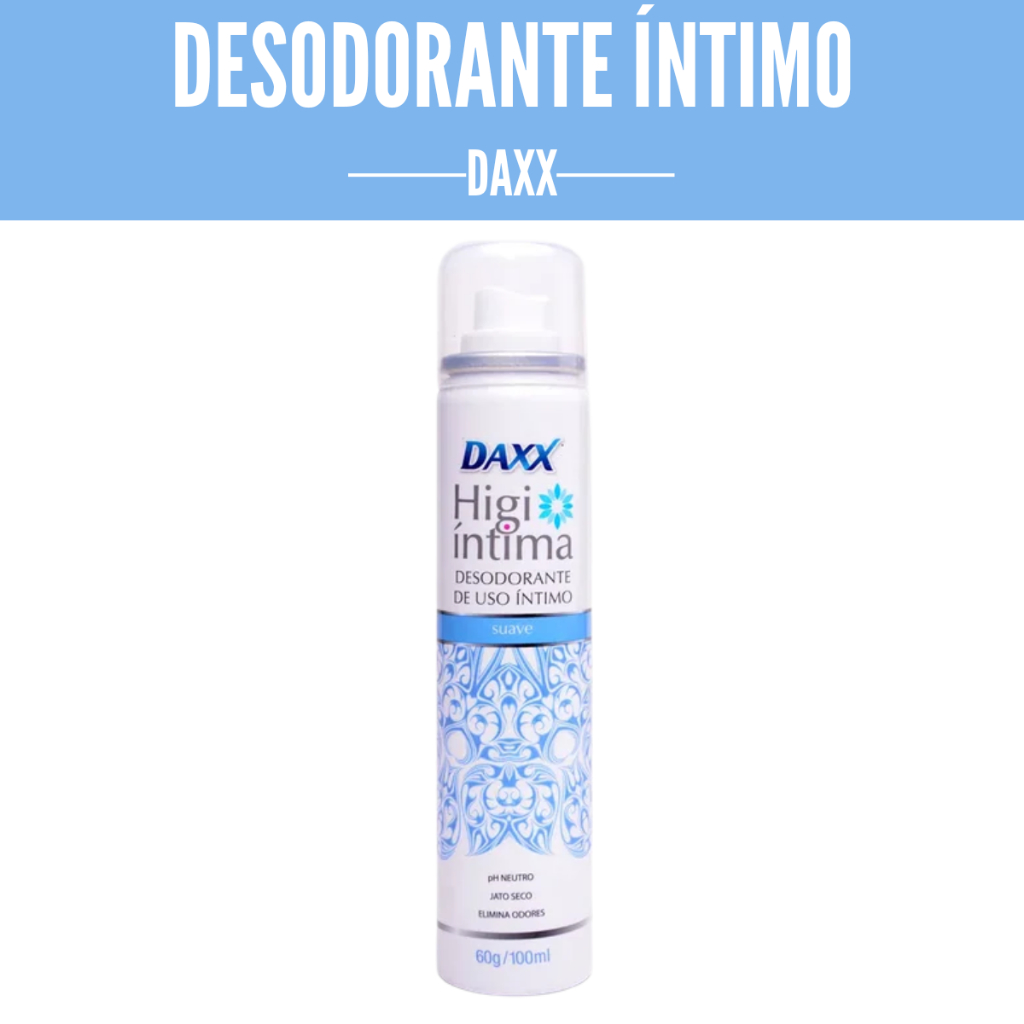 Desodorante Íntimo Spray Intimo Neutralizador De Odores Daxx 100ml em Oferta na Shopee