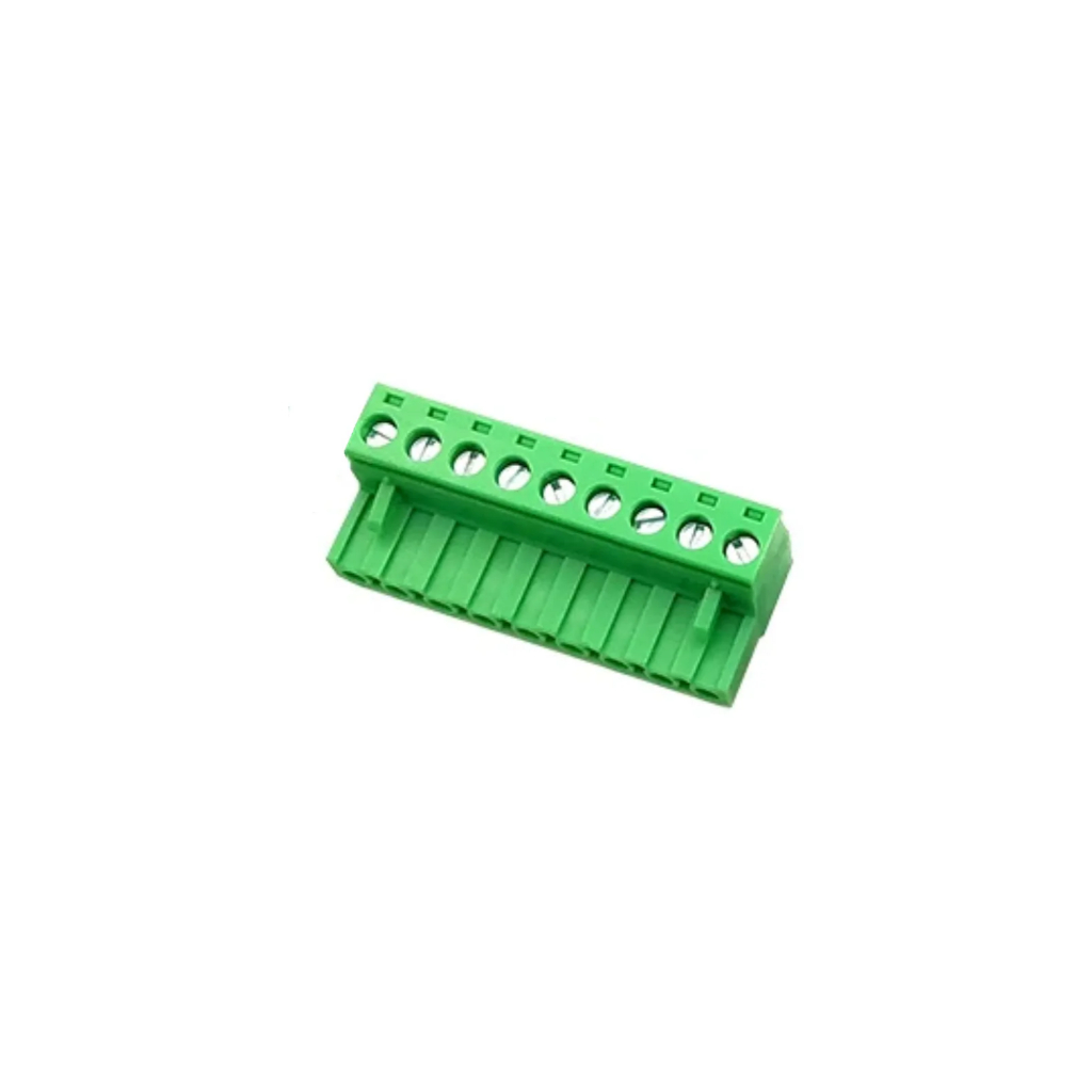 KIT COM 20 PEÇAS CONECTOR BORNE KF2EDGK 9 VIAS PASSO 5.08 FEMEA 90 GRAUS MARCA KEFFA