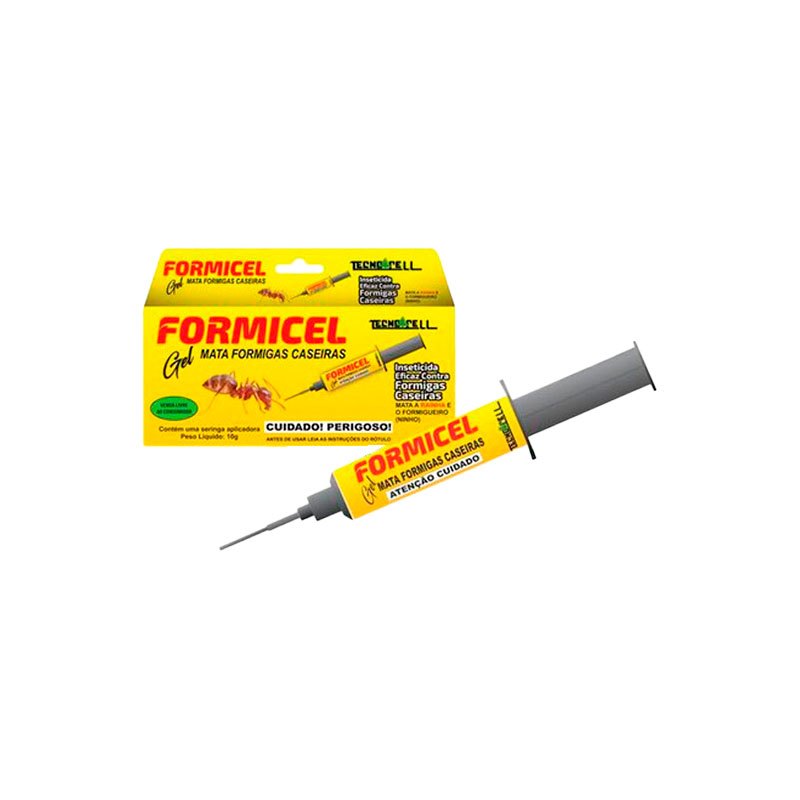 KIT COM 2X GEL MATA-FORMIGA CASEIRAS FORMICEL 10GR TECNOCELL