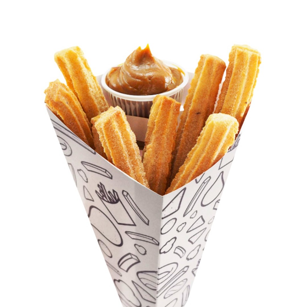 Embalagem Cone G para Churros Espanhol, Doces ou Salgados - Pct./ 100 unidades