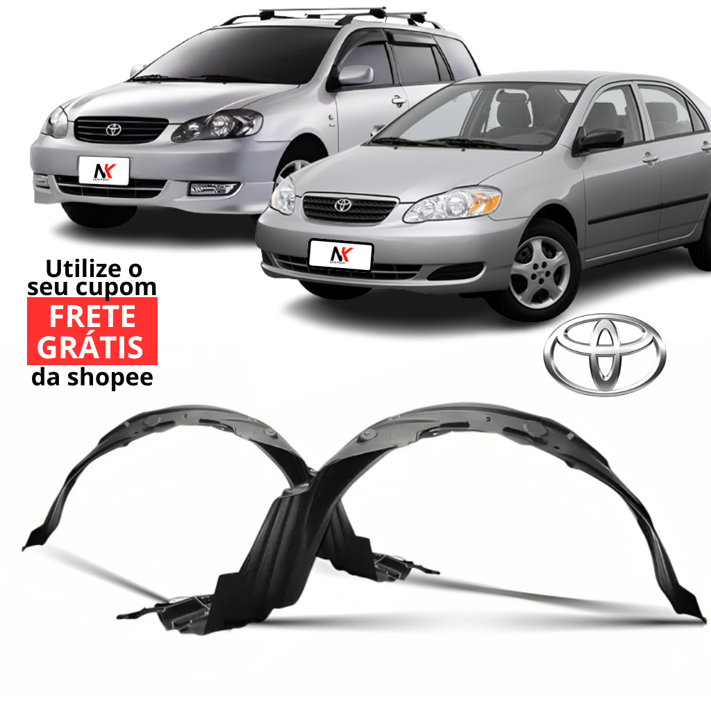 Par/Un Parabarro Dianteiro Corolla 2002 Á 2008 Fielder Mold. Original em Oferta na Shopee