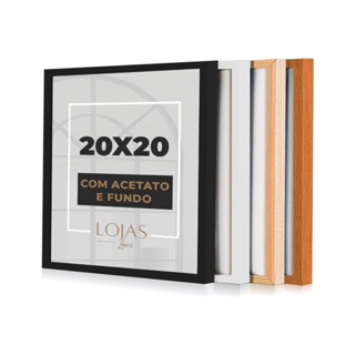 Kit 5 Molduras 20x20cm Com Acetato Quadros Fotografia Poster em Oferta na Shopee