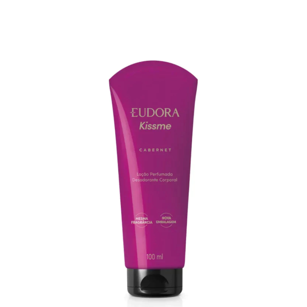 Loção Eudora Hidratante Corporal Kiss Me Cabernet 100ml em Oferta na Shopee
