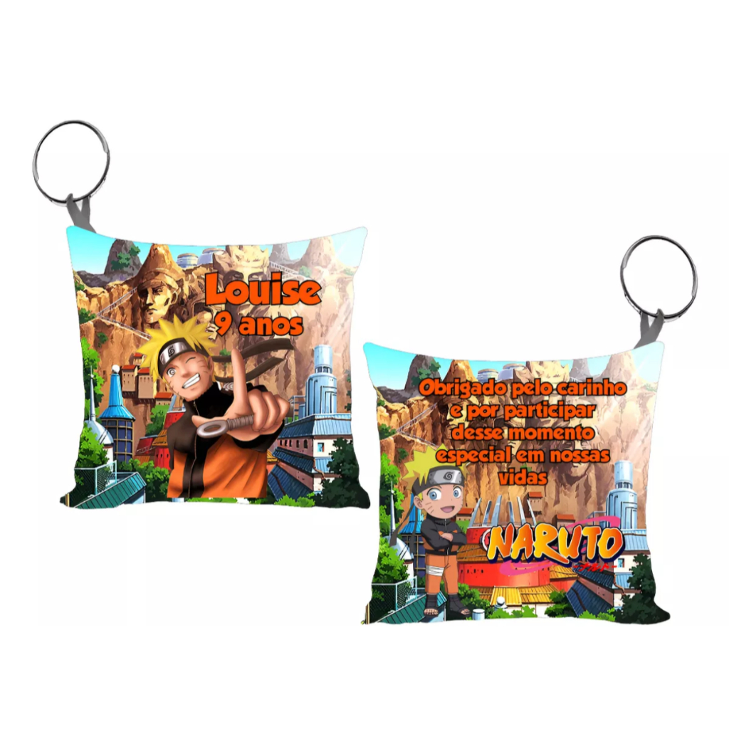 Almochaveiros lembrancinha personalizado aniversário naruto 10 a 60 Unidades