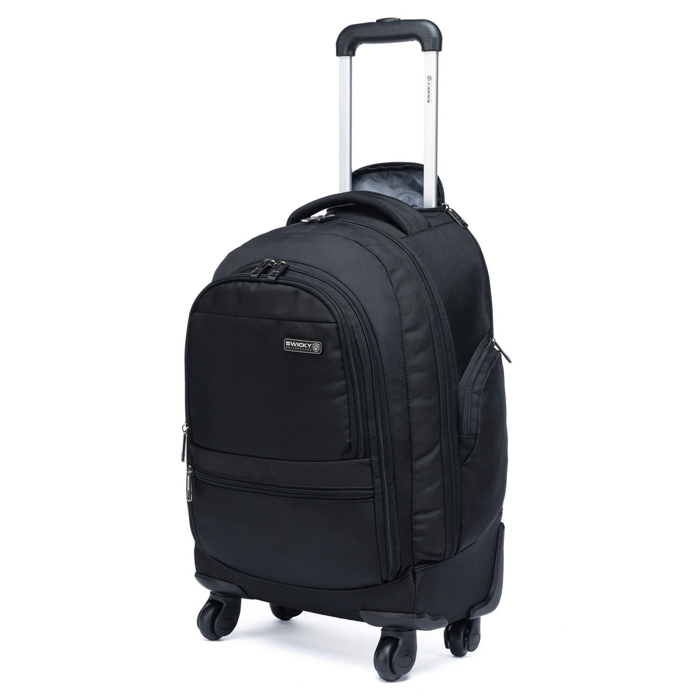 Mochila Bolsa Rodinhas Swicky Executiva Grande Resistente Trabalho