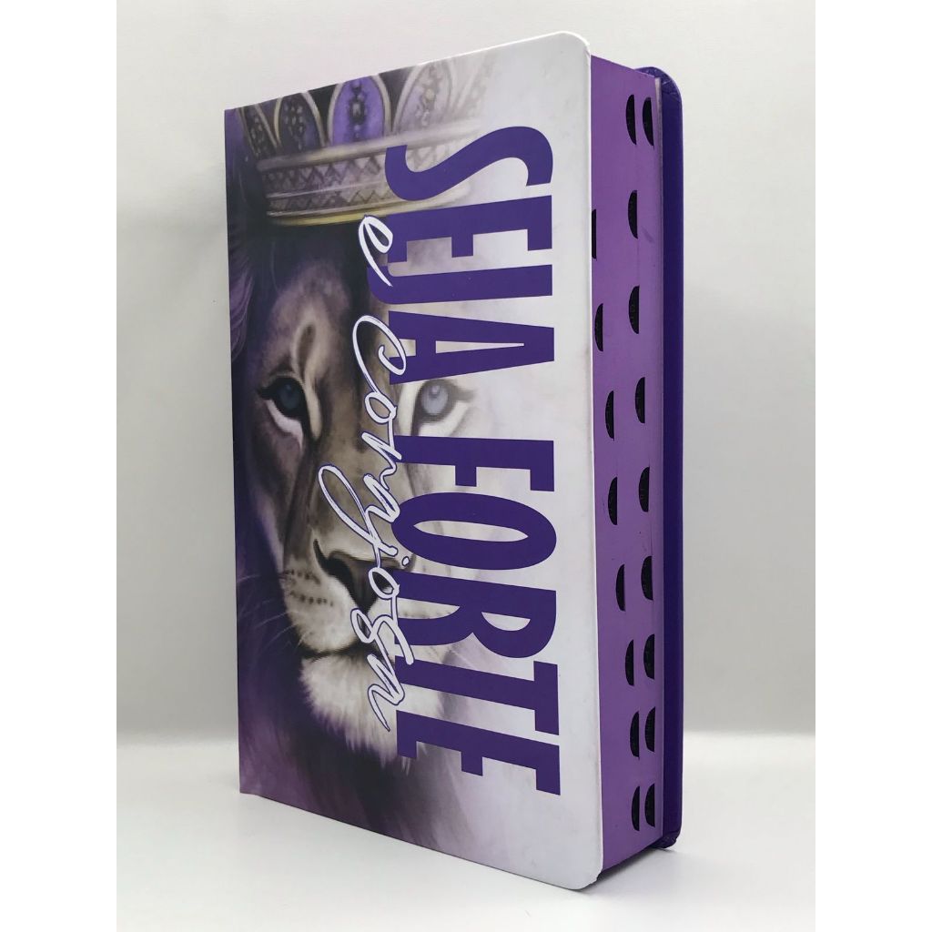 Bíblia Sagrada Tamanho Grande Capa Dura Com Harpa Palavras de Jesus em Vermelho Seja Forte em Oferta na Shopee