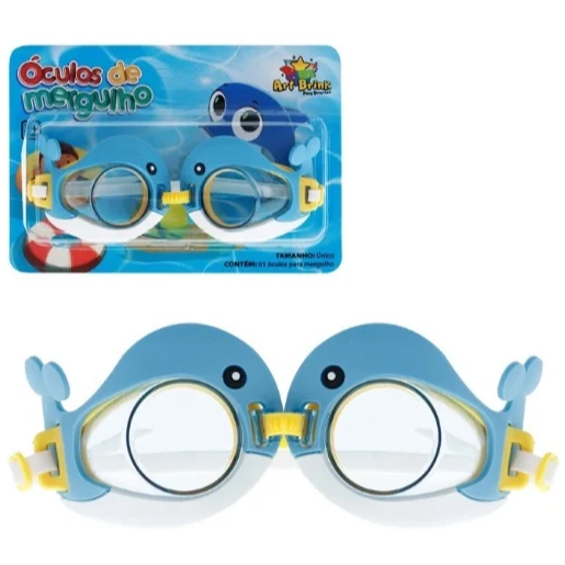 Óculos Infantil Silicone Mergulho Natação Piscina Praia