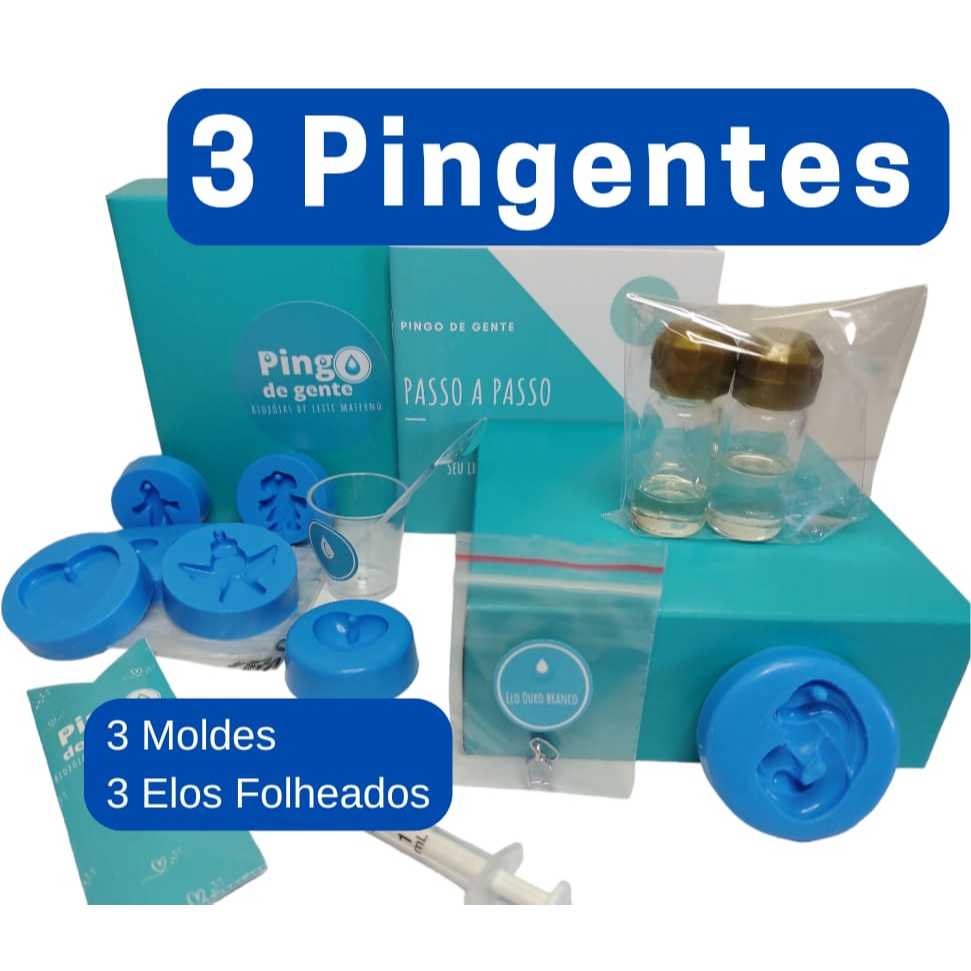 Kit Pingente de Leite Materno - Faz 3 Peças Completas em Oferta na Shopee