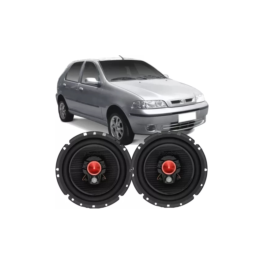 Auto Falante Palio G3 2001 Á 2013 Triaxial Bomber 200w Rms