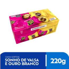 Caixa Bombom Sonho De Valsa E Ouro Branco Sortidos 220g em Oferta na Shopee