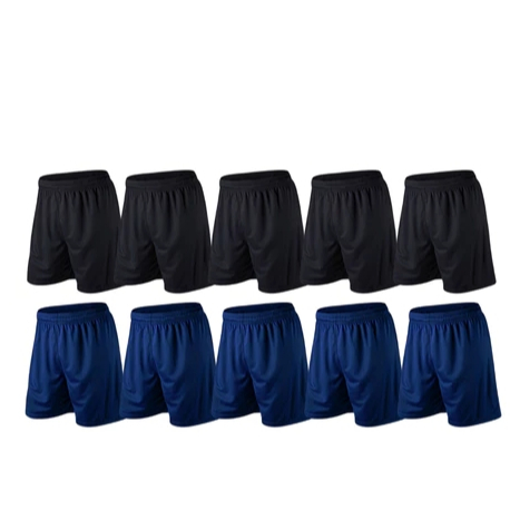 kit 10 bermudas calção futebol lazer dormir helanca poliester esporte confortavel leve short berma