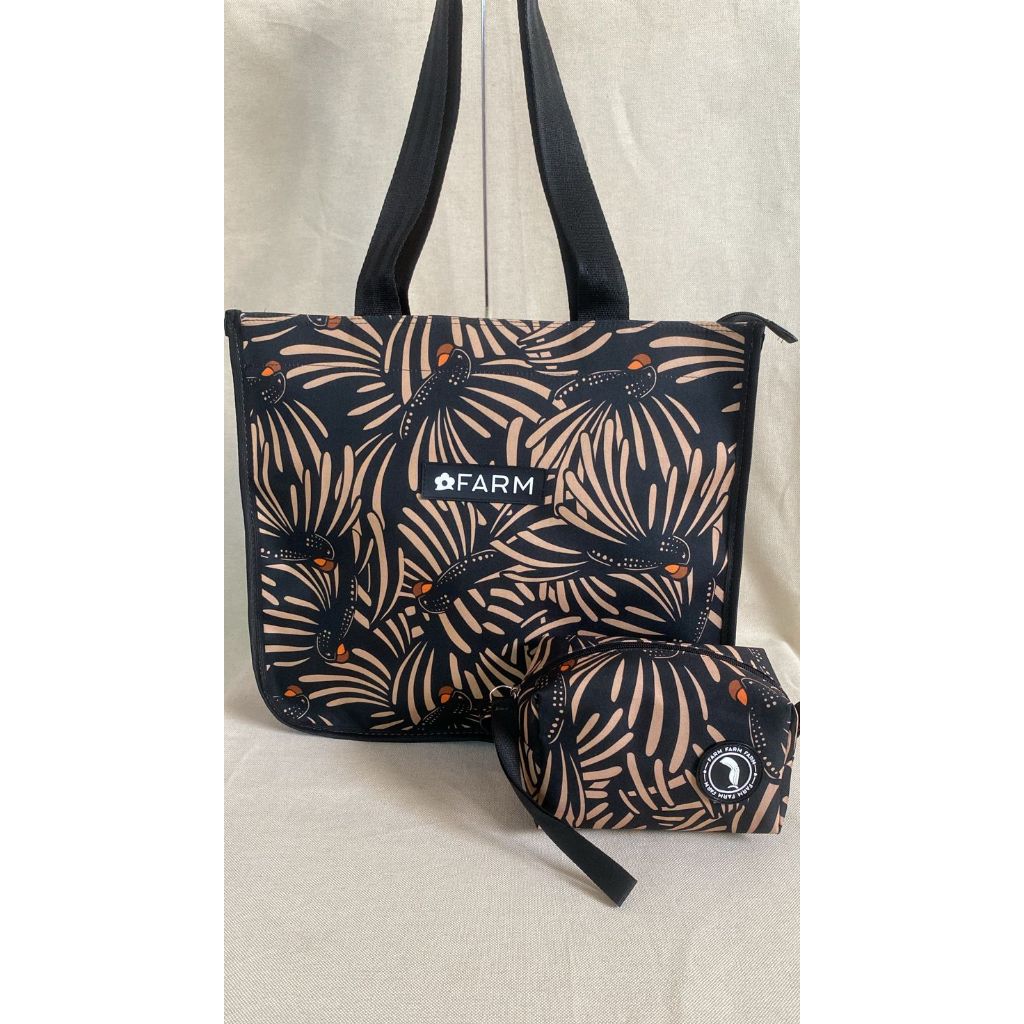 Kit Bolsa Feminina Praia + Necessaire Organizadora Maquiagem Viagem 01