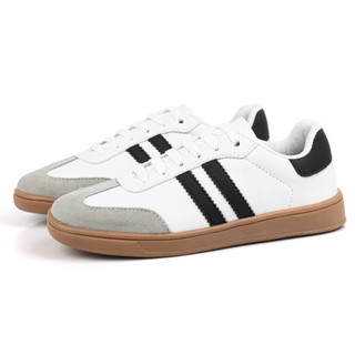 Tenis Feminino Samba Pagode Tênis Solado Reto Moda Casual Listras Tênis Vintage Moda Retro Tênis Confortável leve