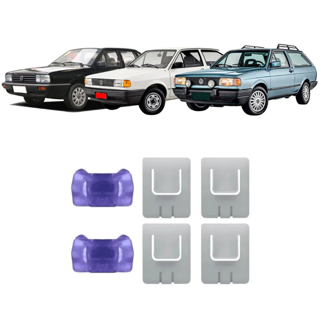 Kit Calço do Trilho Banco Vw Gol 87/94 Gol Bola G3 G4 G5 G6 Parati Bola G3 G4 Saveiro Bola G3 G4