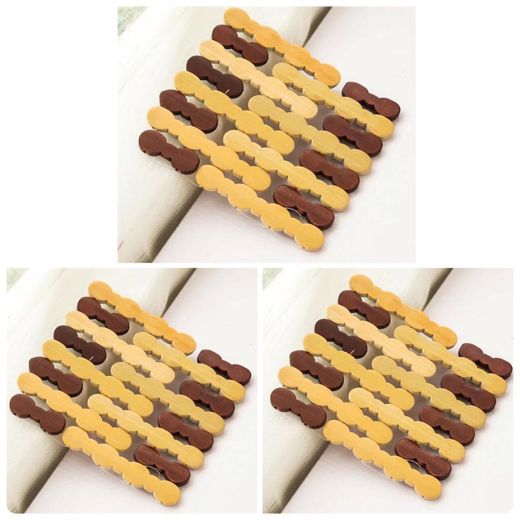 Descanso De Panela De Bambu 3 Peças Protege Sua Mesa Oferta - 15 x 15 cm