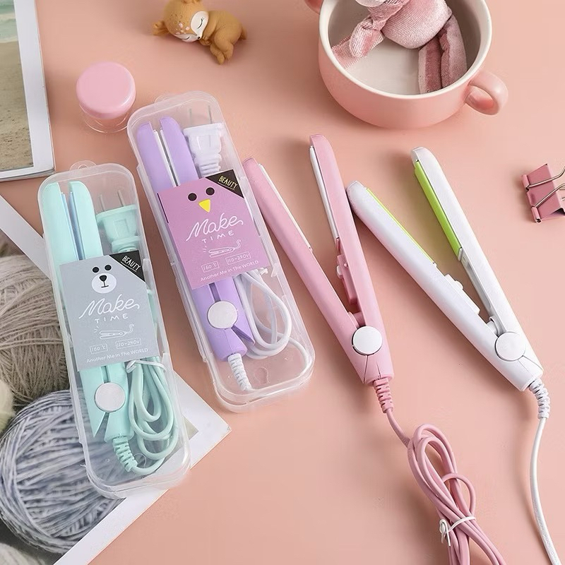 Mini chapinha prancha de cabelo portátil Mini Máquina Seladora Plástico Embalagem Cores aleatórias.