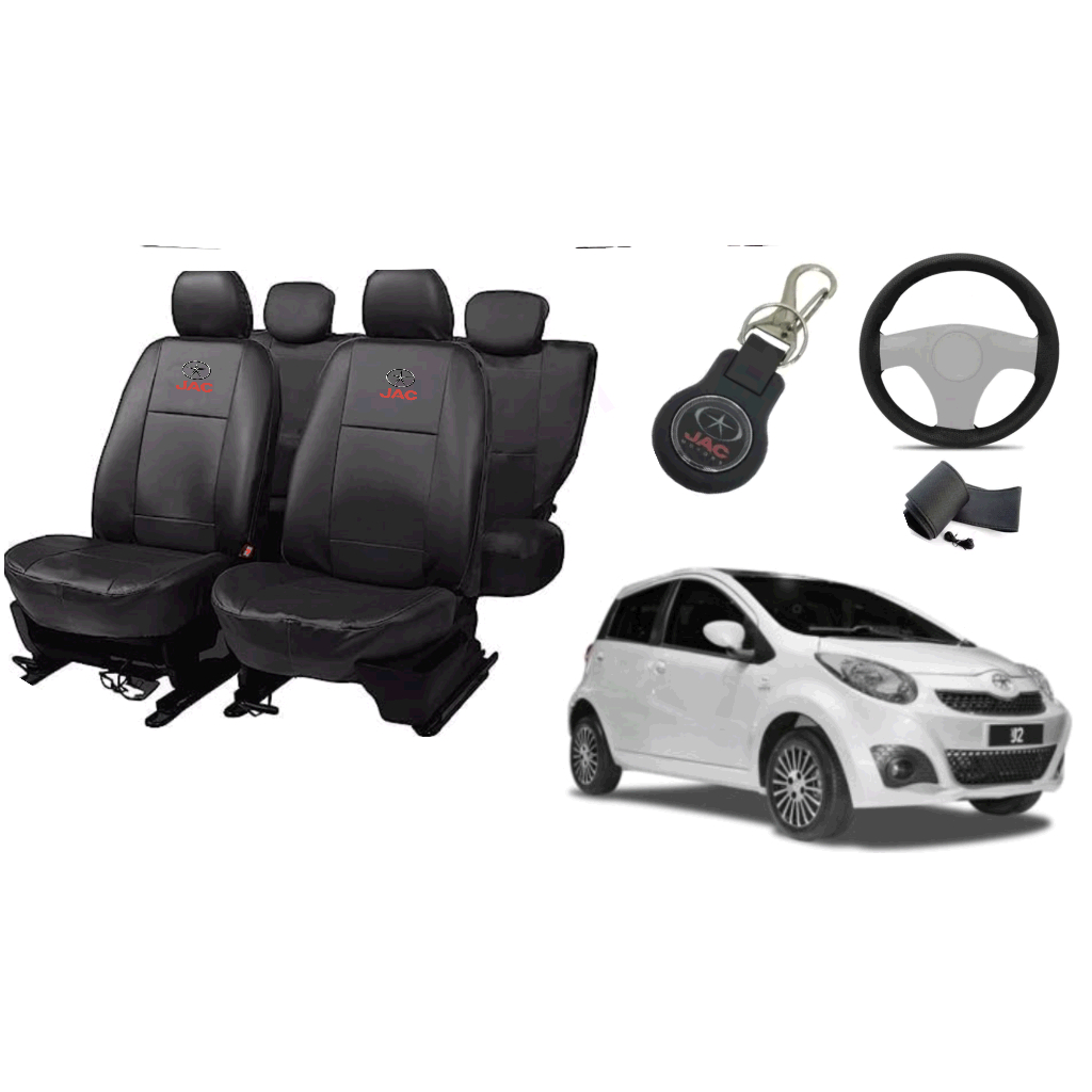 Capa de couro + Capa de volante + Chaveiro -  jac j2 16-24