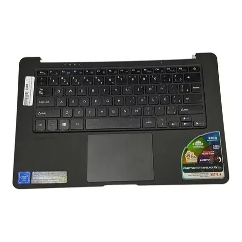 CARCAÇA BASE TECLADO+TECLADO POSITIVO MOTION Q232A/PC:11132198- PRETO
