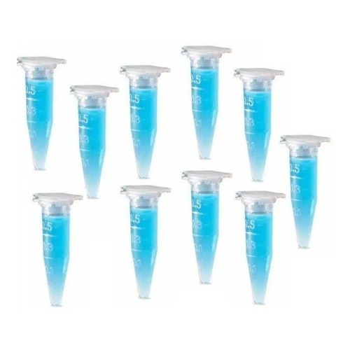 Combo com 5 Pacotes de Microtubo de Centrifugação Cap. 0,5ml - Incolor