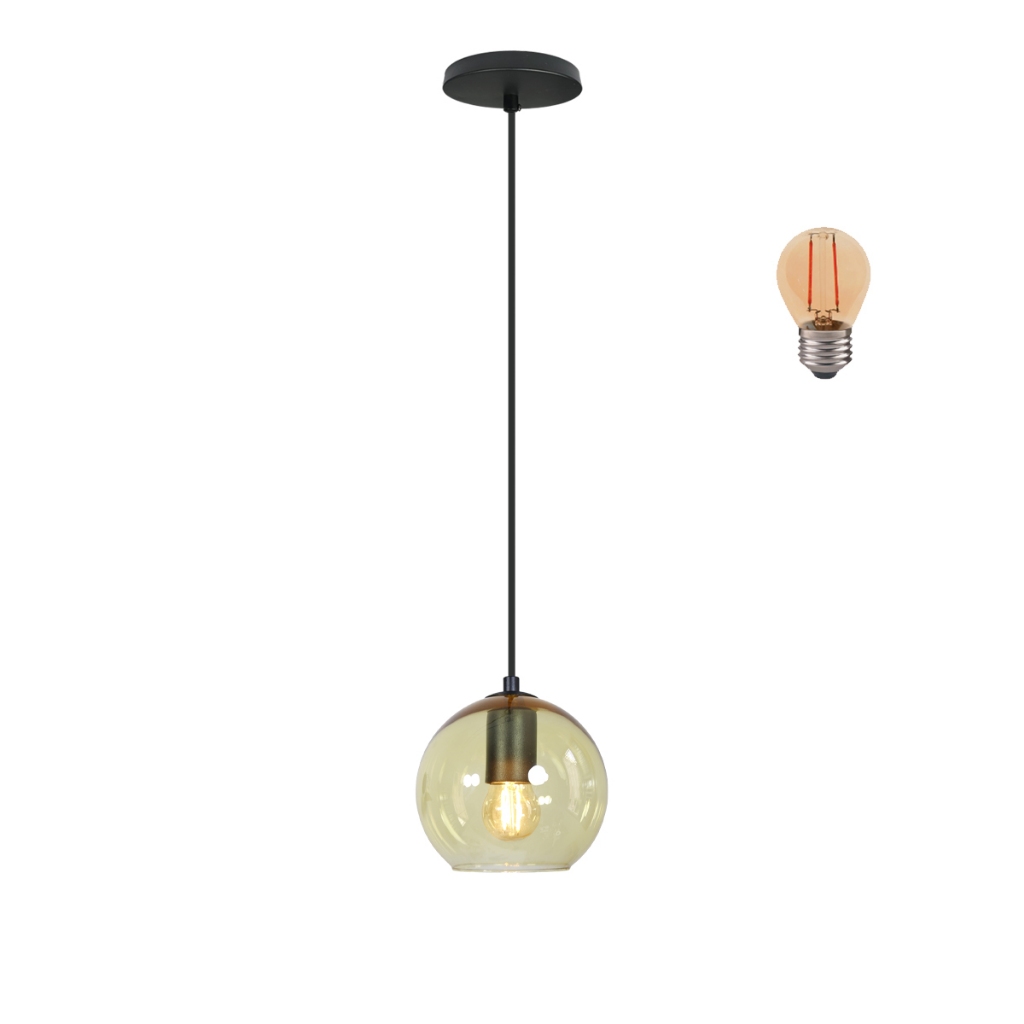 Luminária Pendente Moon Orbit Eleganc Globo 15 cm E27 Lâmpada Inclusa — imagem 2 de 2