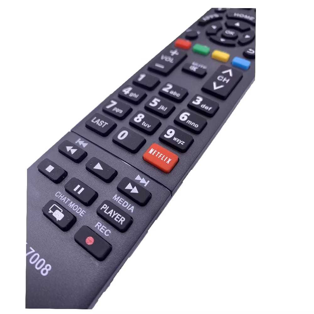Kit com 10 Controle Remoto Cr Panasonic Netflix Sky-7008/le-7008