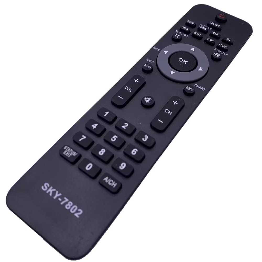 Kit com 10 Controle Remoto Tv Philips Lcd Led 7802