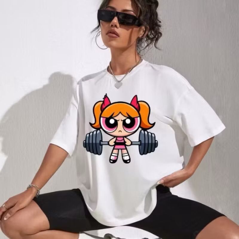 Camiseta Feminina Estampada Academia SUper Poderosas Maromba 100% Algodão