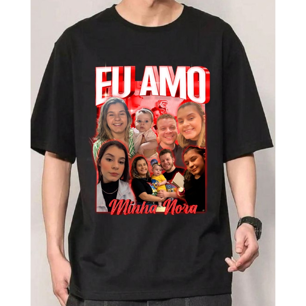 Camisa Plus Size Eu Amo Meu Genro ou Minha Nora - P ao G3 em Oferta na Shopee