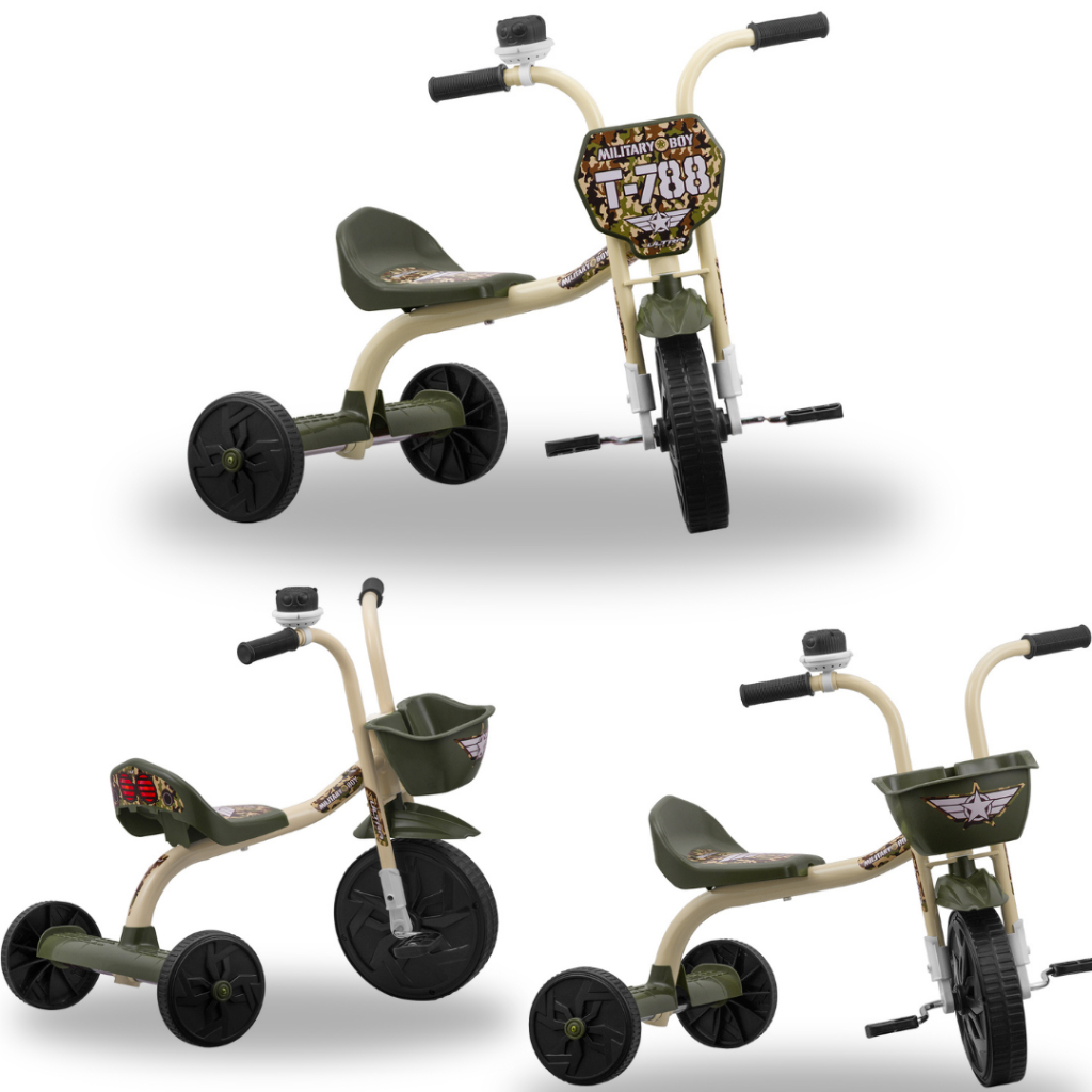 Triciclo Motinha Infantil Velotrol Ultra Bikes Para Crianças com Number Plate