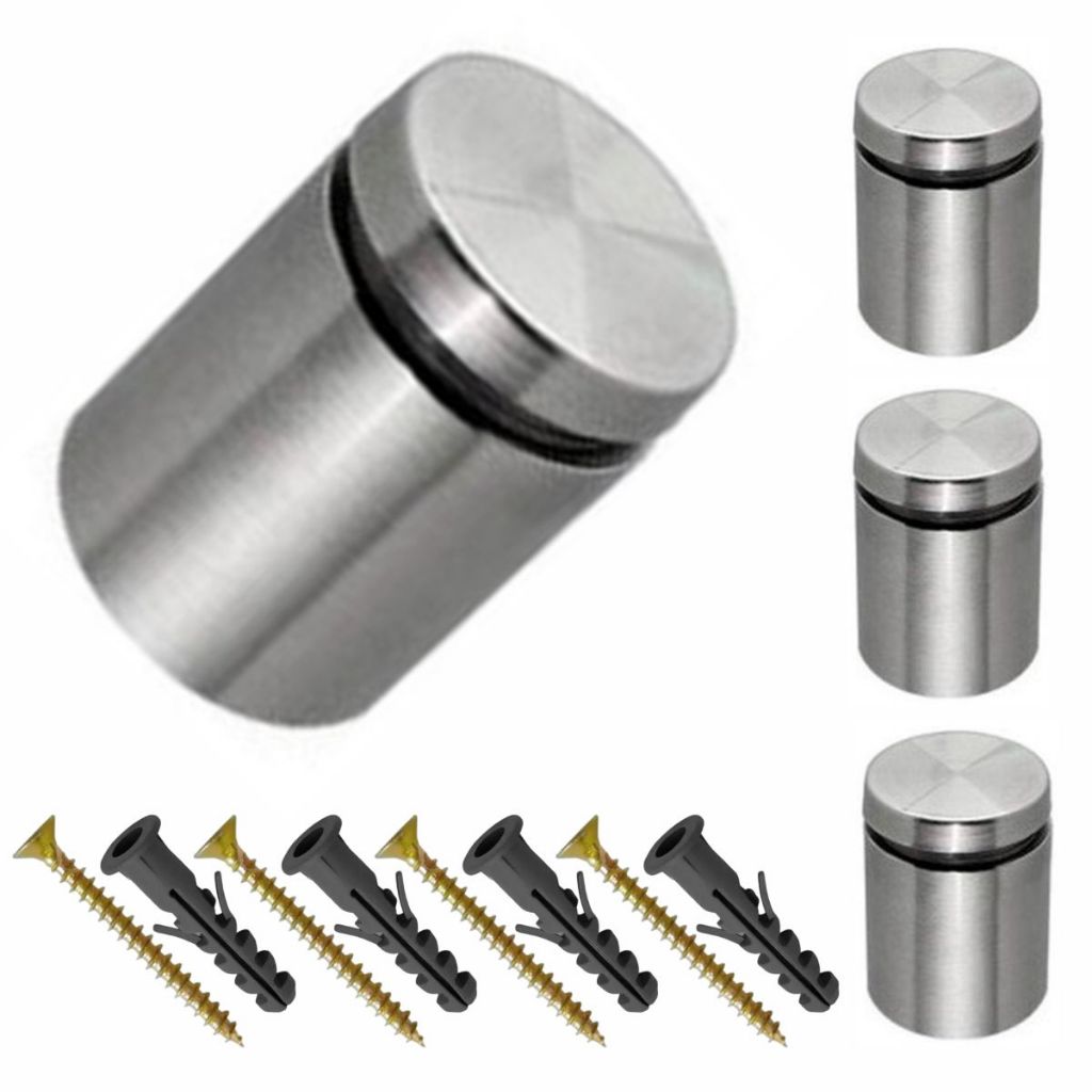 4 Prolongador Espaçador Cromado P/ Vidro 5cm em Oferta na Shopee