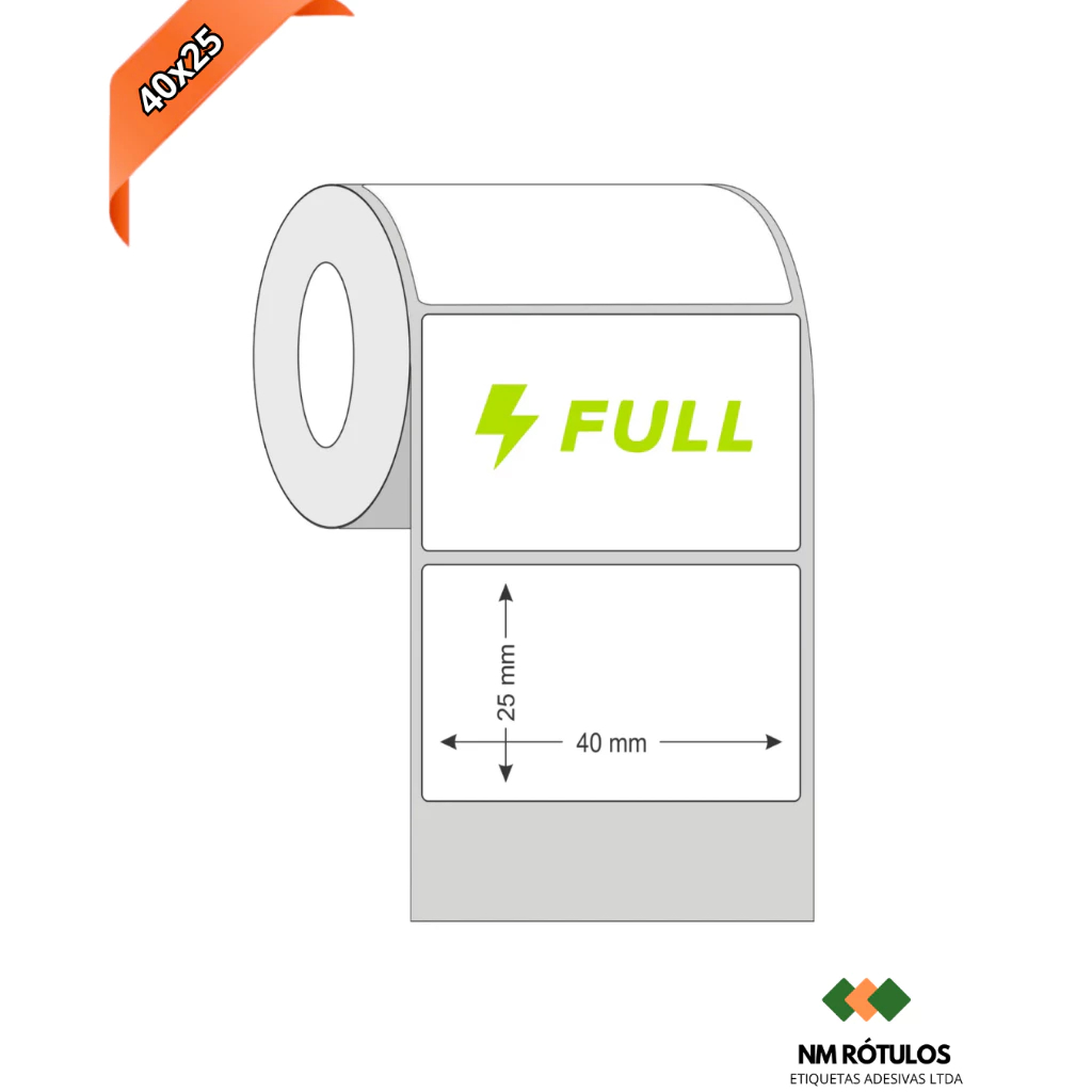 Etiqueta para Full ML Simples 40x25 Couche - Envios Full Mercado Livre