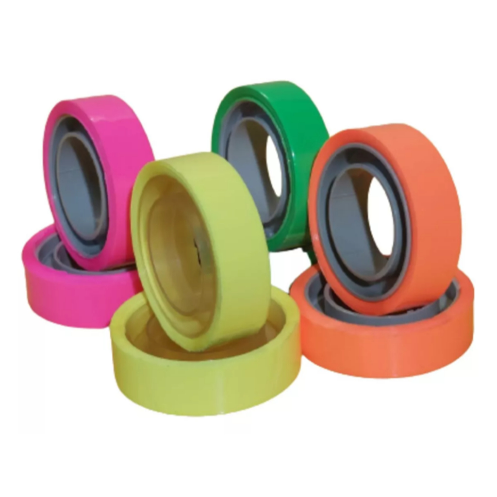 kit 4 Fitas Adesiva Neon Brilha no Escuro c/ Luz Negra Decoração Festa Balada Aniversario 12MM x 10mts