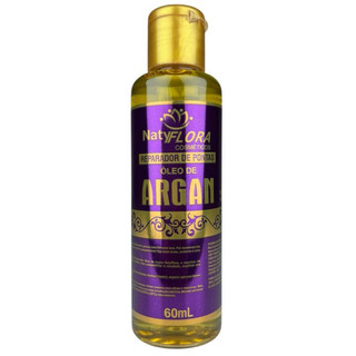 Reparador de Pontas Óleo de Argan Cabelos Brilhantes 60mL NatyFlora