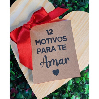12 motivos para te amar- Revelaçao Mini Fotos Polaro com 12 frases -presente romântico -namorada.Natal. em Oferta na Shopee