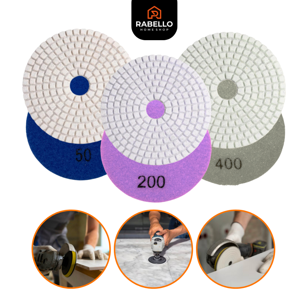 Lixa Diamantada para Porcelanato Mármore Granito Acabamento Polimento 100mm cortes 45 graus em Oferta na Shopee