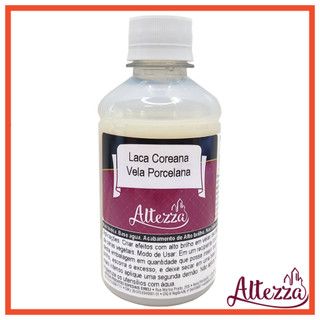 Laca Coreana Para Vela de Porcelana 250ml Altezza - Efeito Alto Brilho Para Velas Artesanais