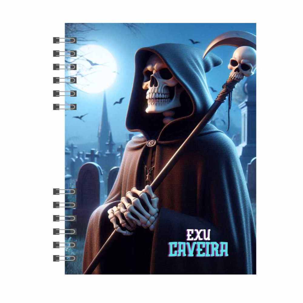 Caderno Exu Caveira Orixá, umbanda, candomblé, Axé, Esu