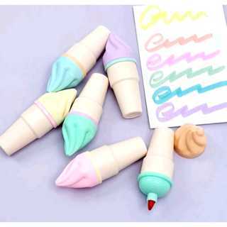 Kit com 6 canetas mini marca texto em Oferta na Shopee