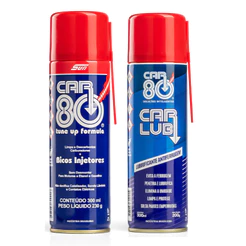 Kit Descarbonizante + Desengripante Car80 Limpa Bico Carbura