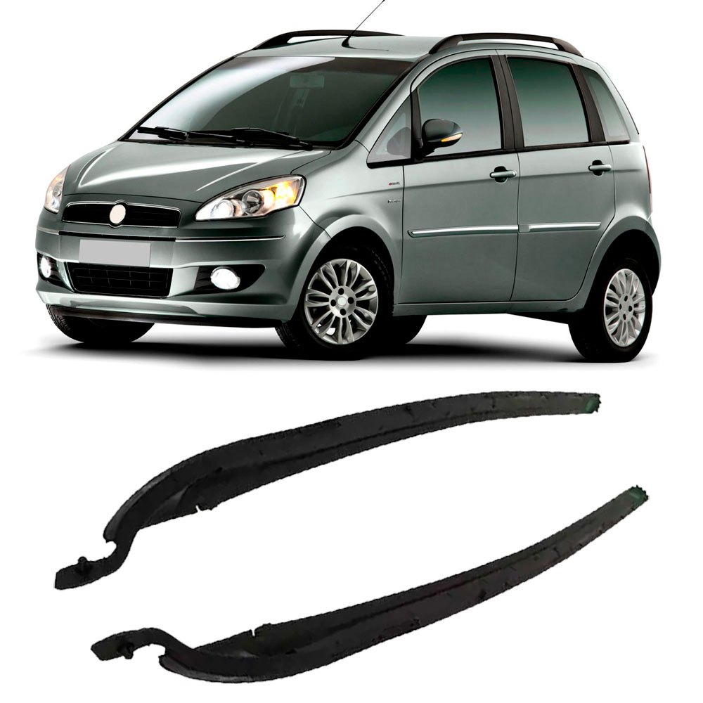 Par Borracha Acabamento Lateral Parabrisa Idea 2006 A 2016 em Oferta na Shopee