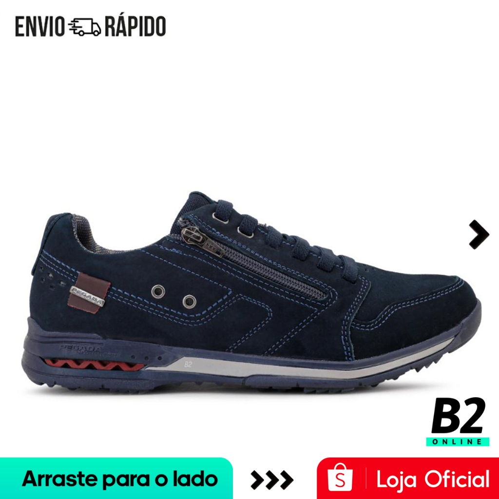 Sapatênis Pegada Gold Casual Com Zíper Masculino Original com Nota Fiscal e Garantia em Oferta na Shopee