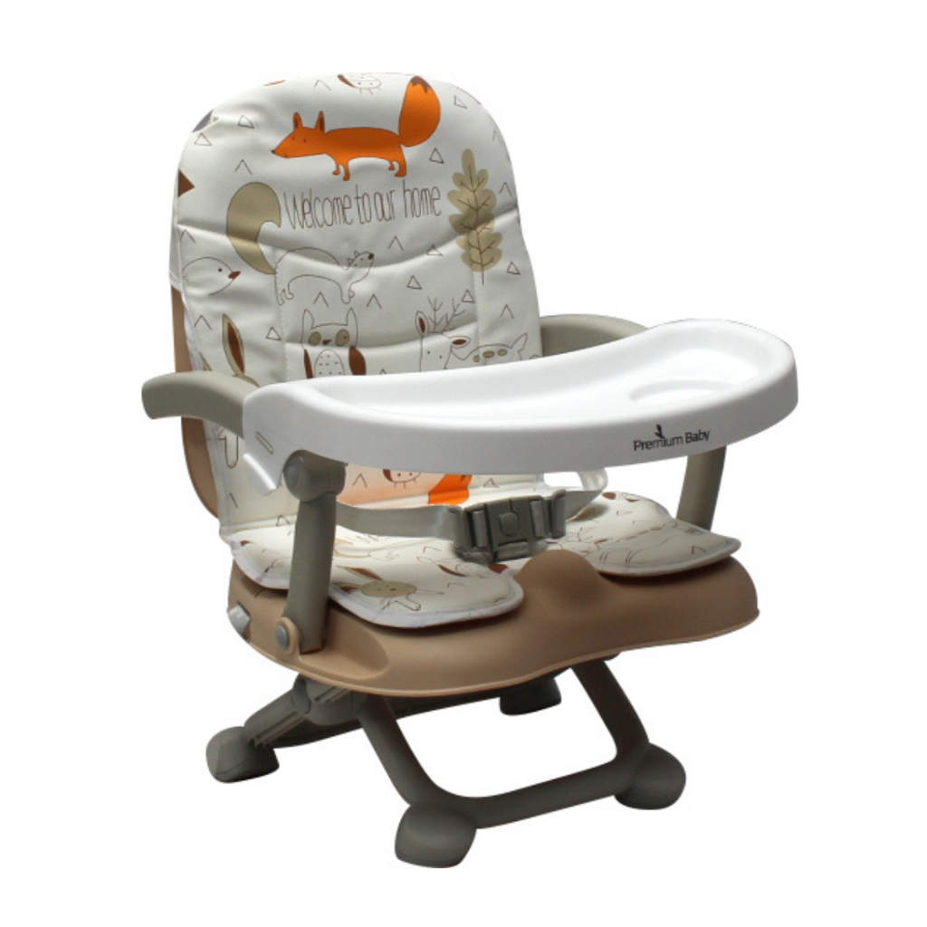 Cadeira de Alimentação bebe Cadeirinha de Refeição Infantil Para Bebê Portátil Cloud Bege Fox Premium Baby 0 à 15 Kg.