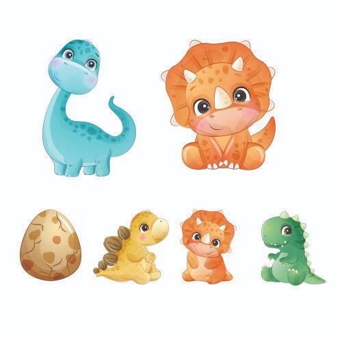 KIT DE DISPLAY EM MDF DINOSSAURO BABY 1 JE DISPLAY em Oferta na Shopee