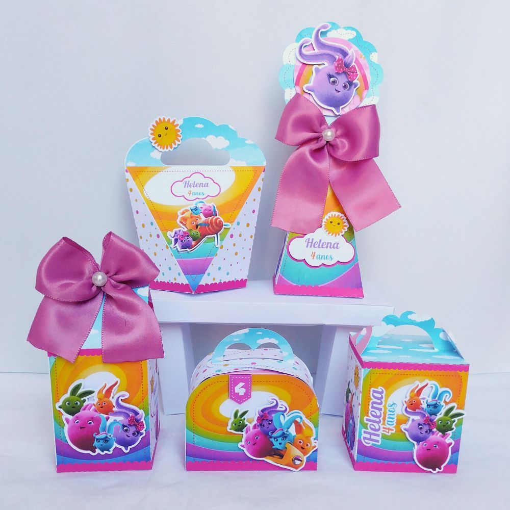 Kit Caixas Sunny Bunnies Personalizado / Lembrancinha para Festa Aniversário