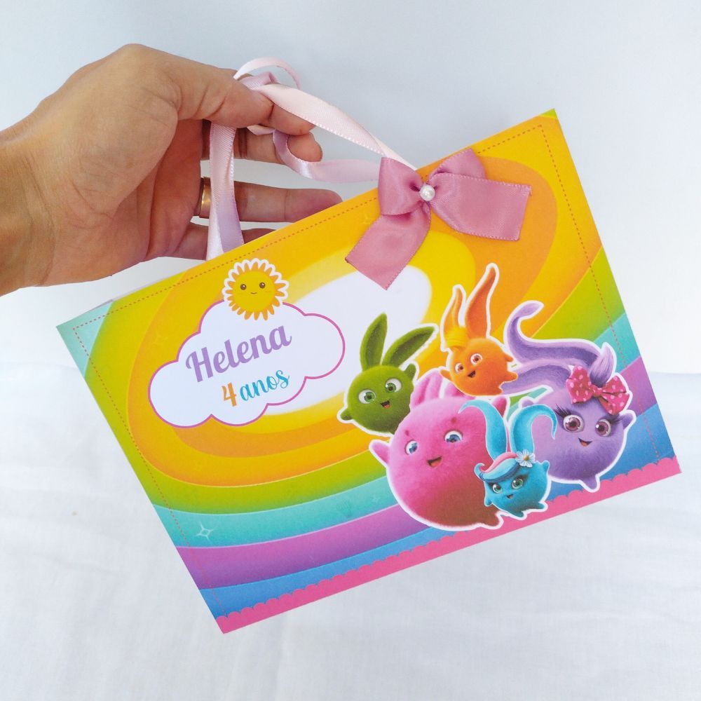 Sacolinha Sunny Bunnies Personalizado / Lembrancinha para Festa Aniversário