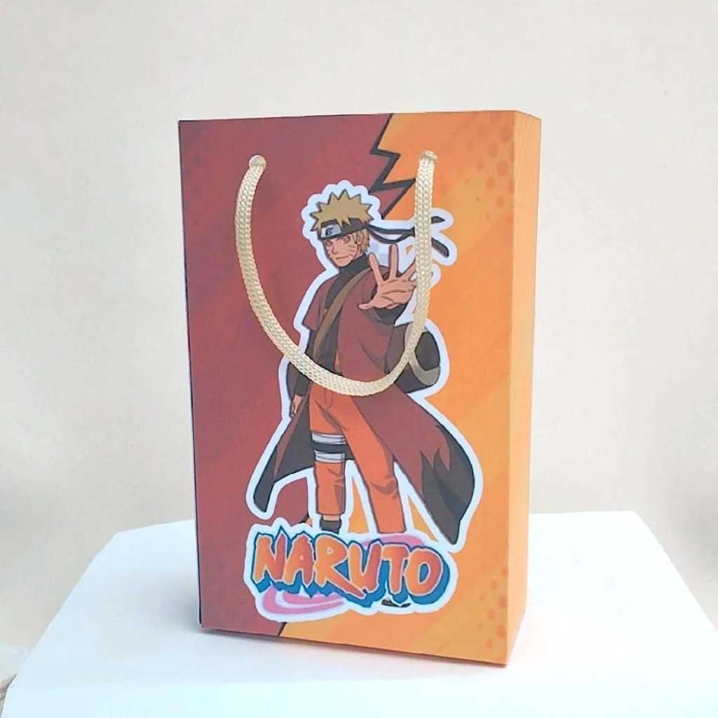 Kit Sacolinha Surpresa Festa Infantil Personalizado NARUTO Lembrancinhas Aniversário PEGUE E MONTE