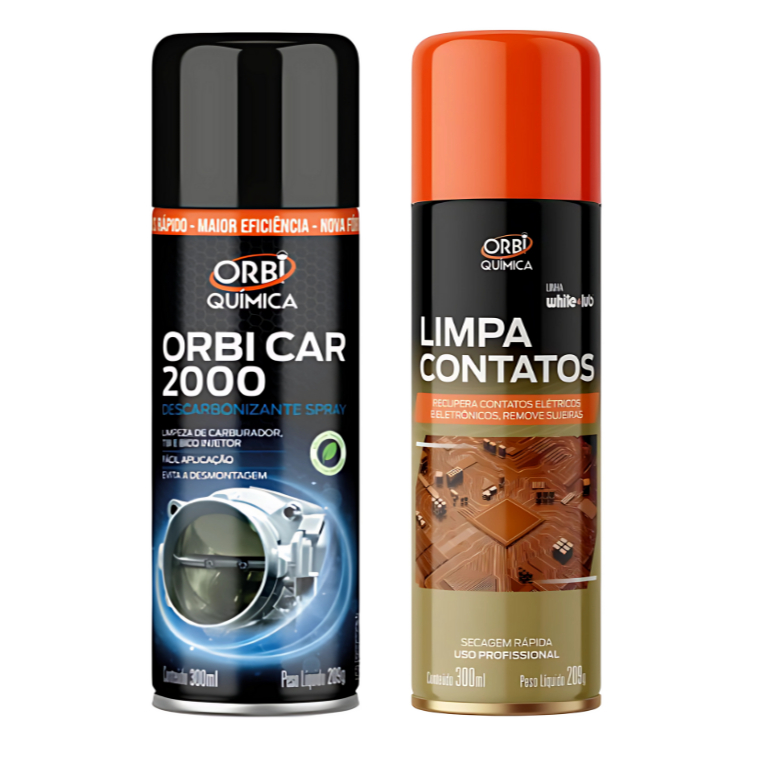 Kit Descarbonizante + Limpa Contato 300ml Orbi Química