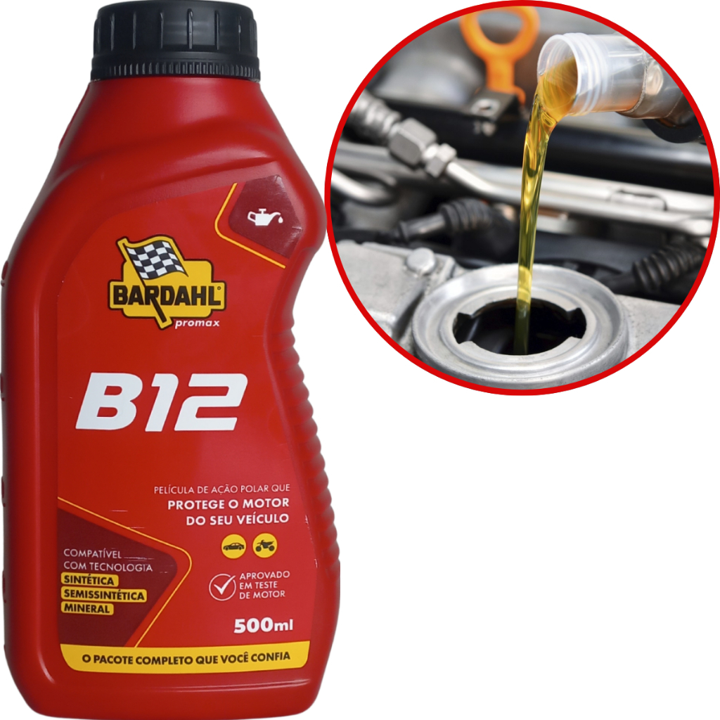 Bardahl B12 Plus Promax Aditivo Óleo Motor Carro Moto 500ml em Oferta na Shopee